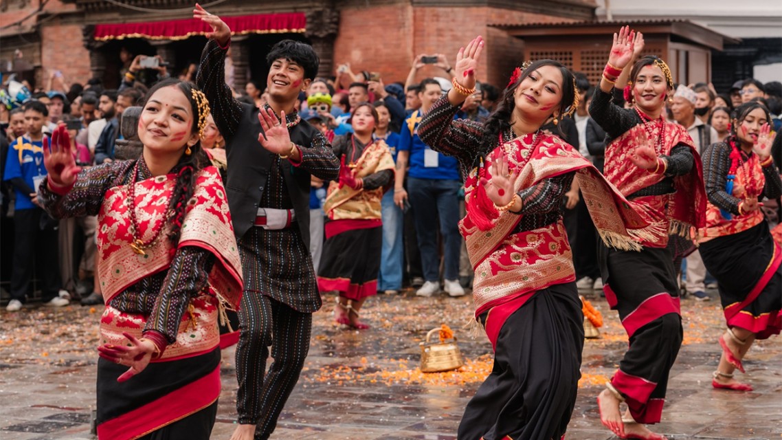 इन्द्रजात्रामा एक्स्ट्रिम इनर्जी ड्रिंक र द लोकलको साँस्कृतिक कार्यक्रम 