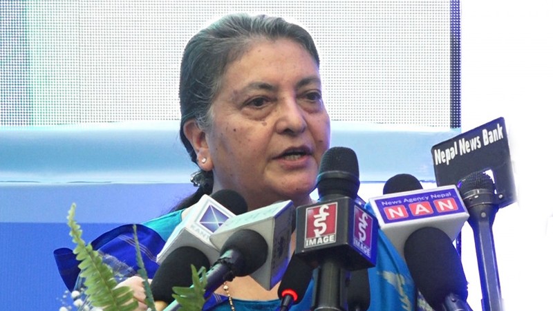 एमालेको सक्रिय राजनीतिमा फर्किएको पूर्व राष्ट्रपति भण्डारीको घोषणा