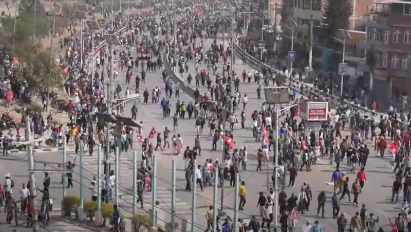 राजावादीको आन्दोलन उग्र भएपछि बानेश्वरदेखि कोटेश्वरसम्म कर्फ्यु