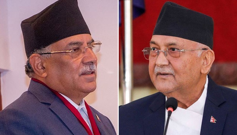 प्रचण्डले सोधे– कहाँ जोडियो फ्लडलाइट ?, ओलीको जवाफ - पोल हेर्न जानुस्